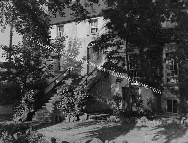 ENTRANCE STEPS & DOOR ELPHIN PROTESTANT CATHEDRAL SEEN FROM EDGE OF TOWN